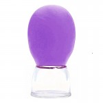 Ventuza de masaj VTZ003 facial din silicon Mov